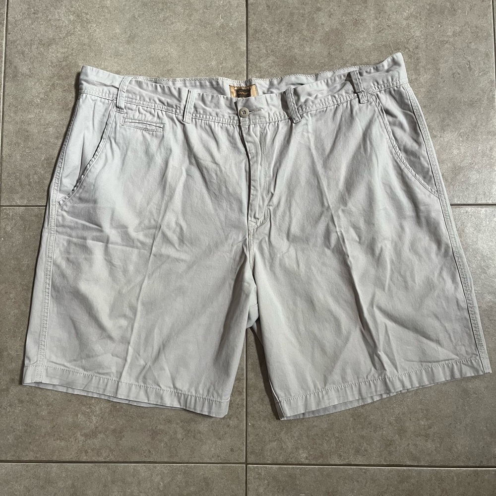 the foundry supply co 50 Beige Cream Bermuda Shorts 100% Cotton